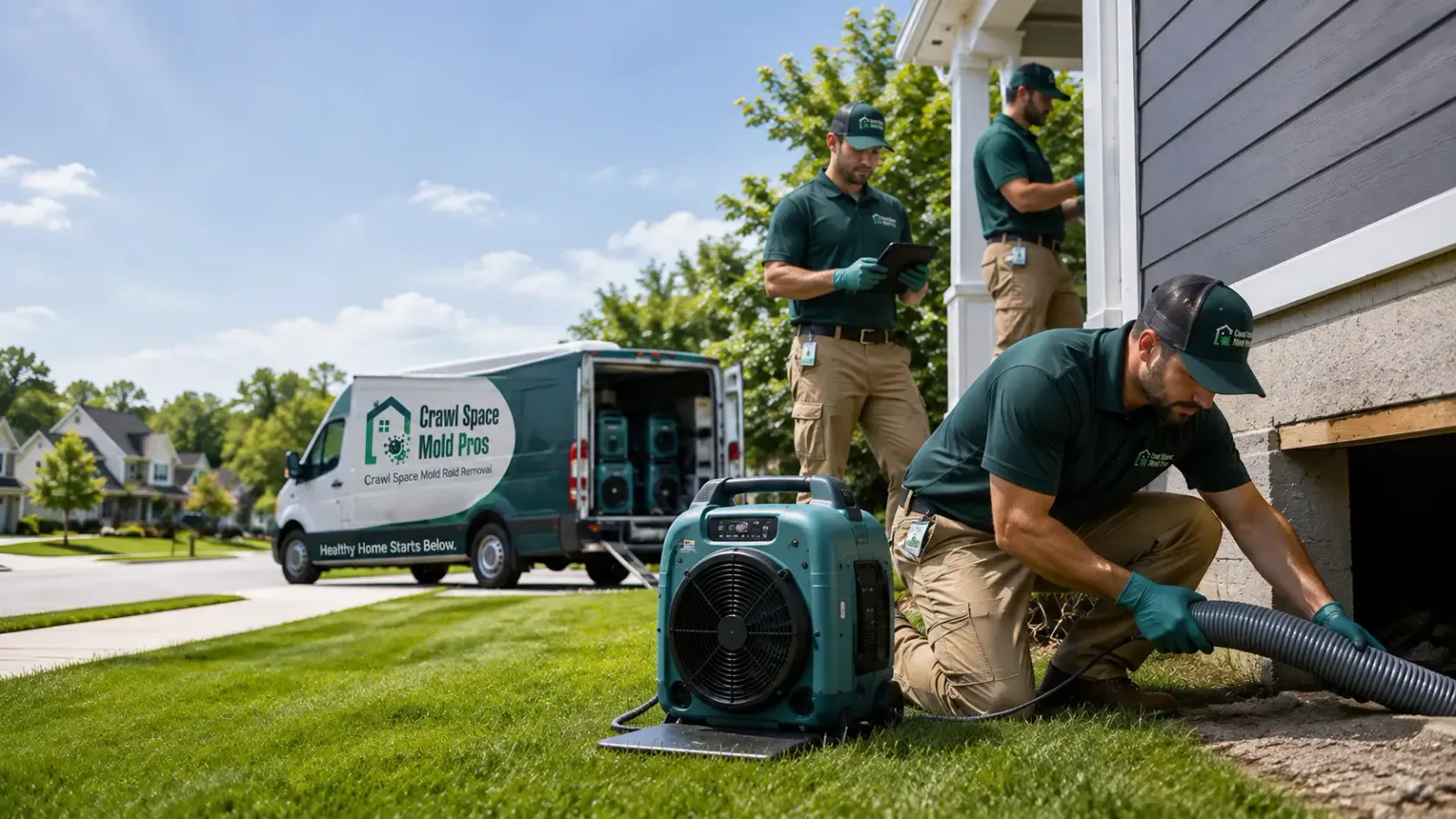 Crawl Space Mold Removal in Franklin, OH